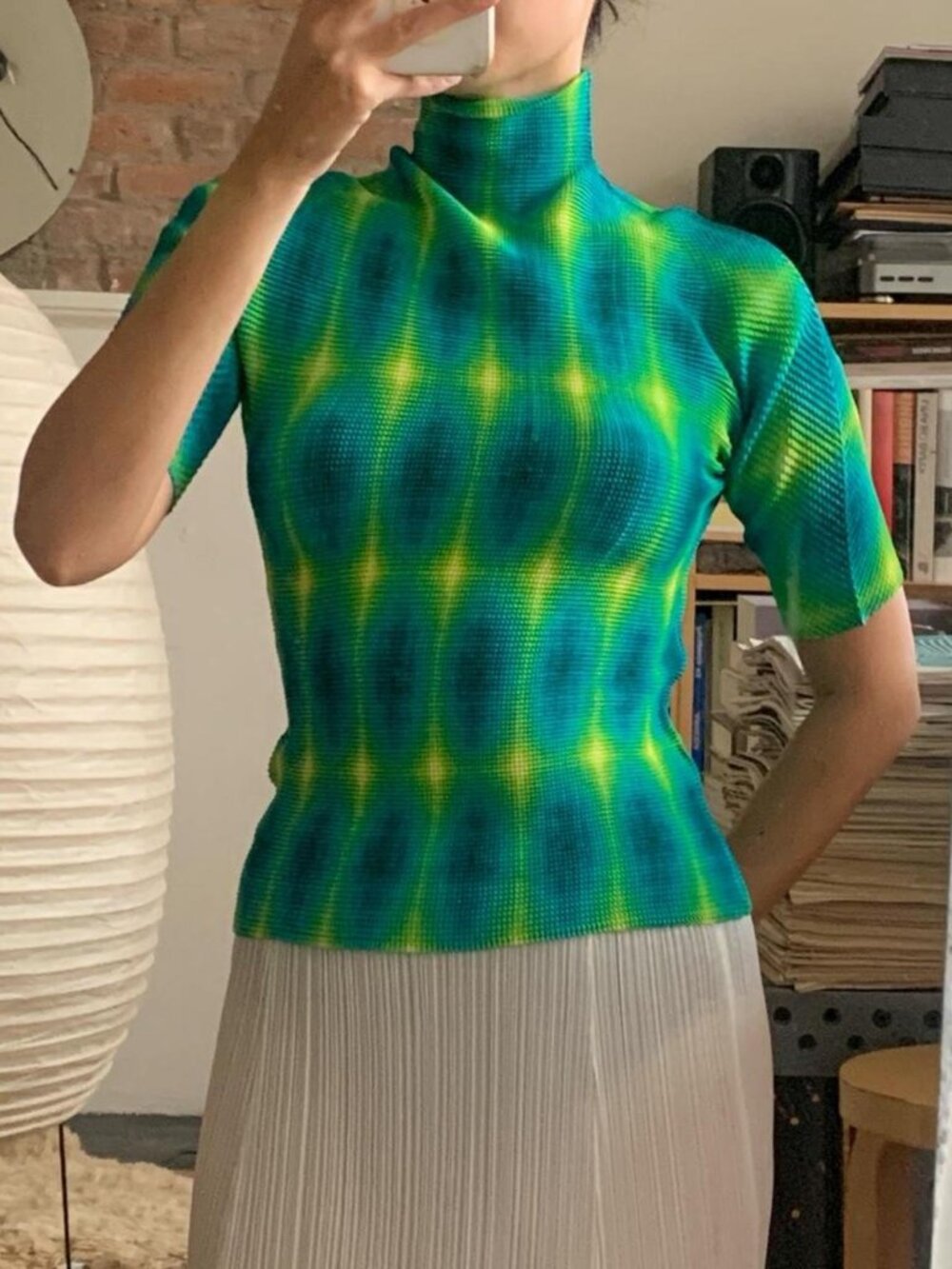 Issey Miyake T. Stretch Pleat Twinkle Turtleneck JP3